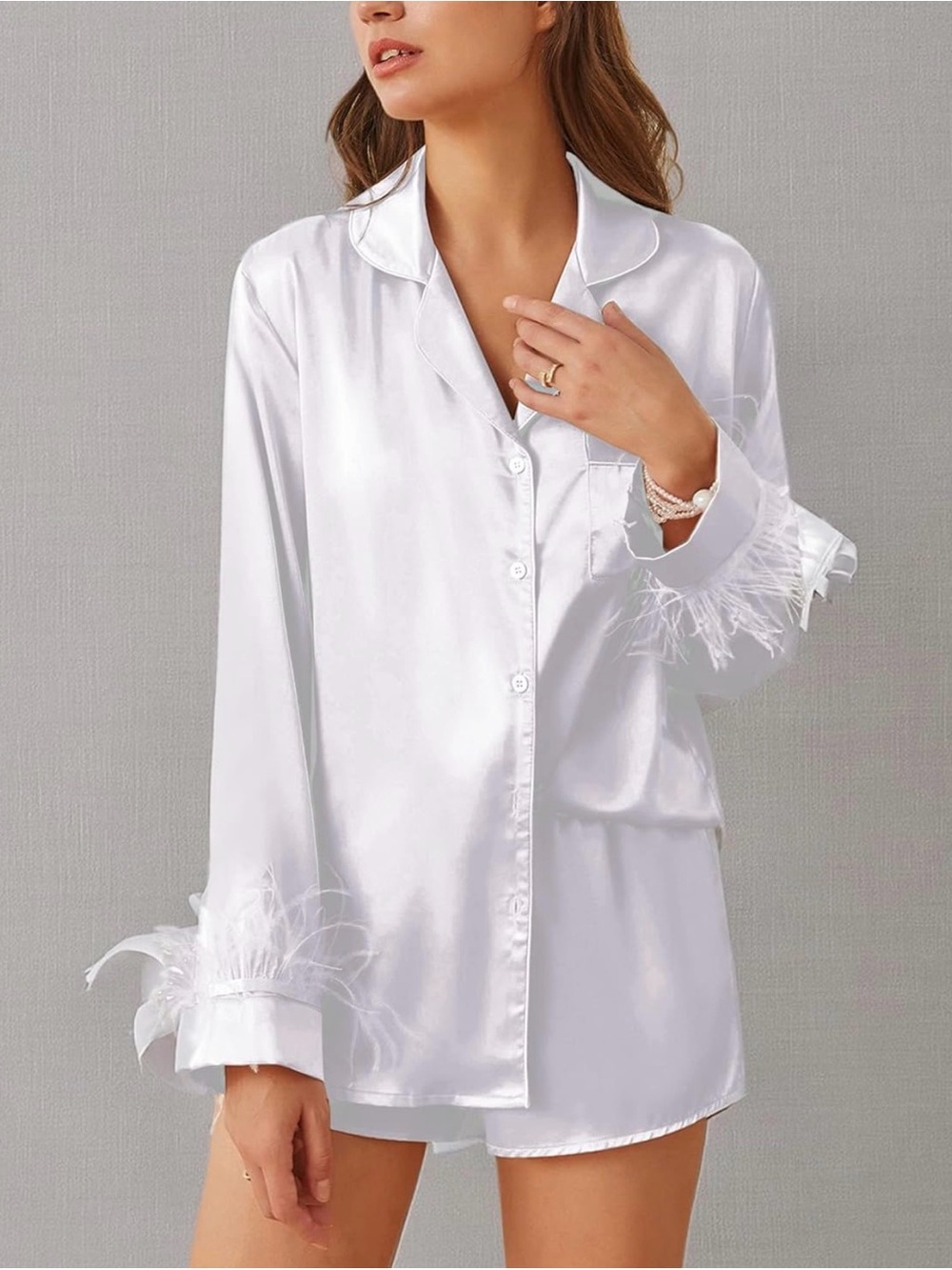 Satin fridge pajama set